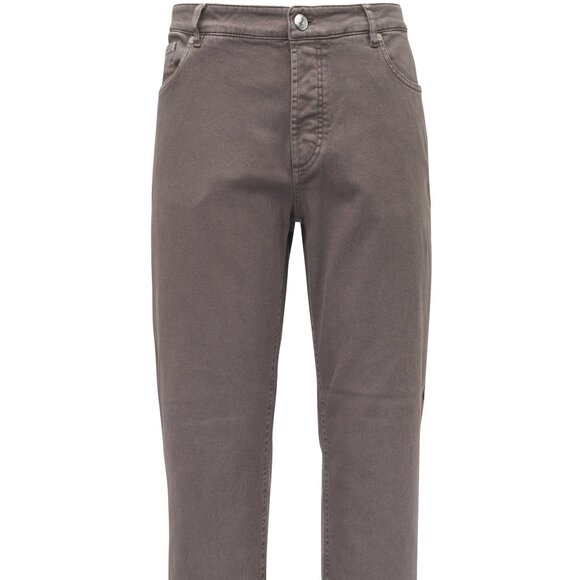 Brunello Cucinelli Denim Trouser Jeans Brown Traditional IT/32 US - Picture 1 of 16